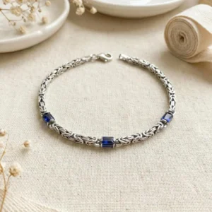 Women’s Byzantine Bracelet in 925 Sterling Silver
